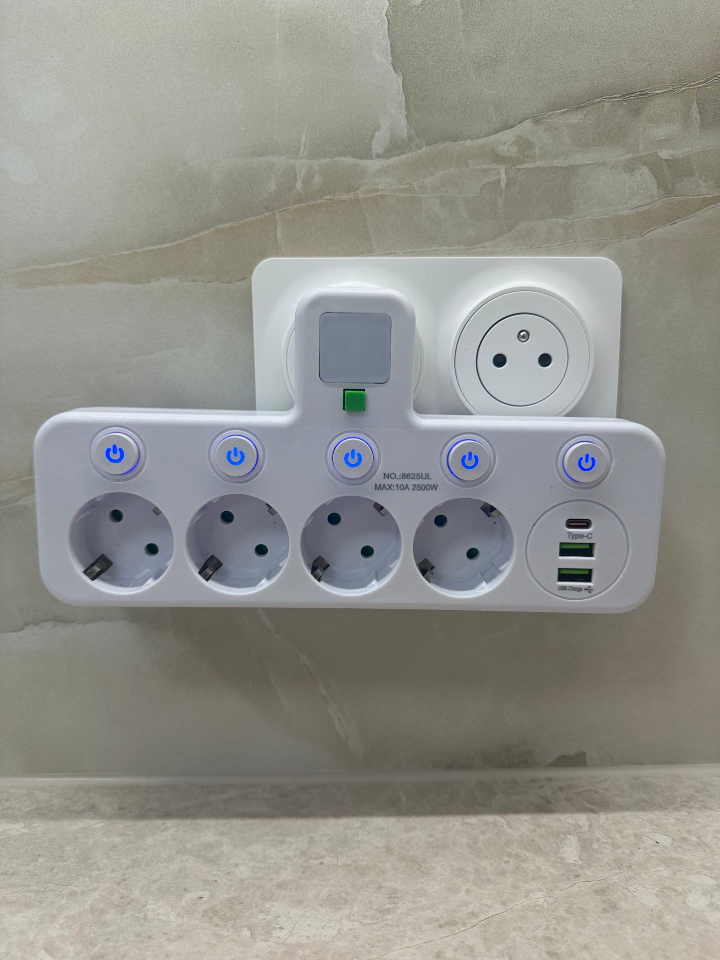 PowerHub™ Guard – Gniazdo Elektryczne UE 5‑gniazdowe (z lub bez portu USB‑C)