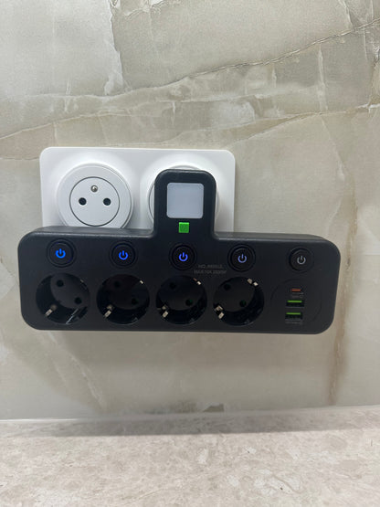 PowerHub™ Guard – Gniazdo Elektryczne UE 5‑gniazdowe (z lub bez portu USB‑C)